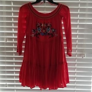 Sunbeam Off Shoulder Mini Dress